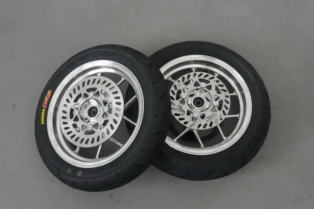 RXTdesigns CNC CHROME SUPERMOTO WHEELSET *Pre-order now*
